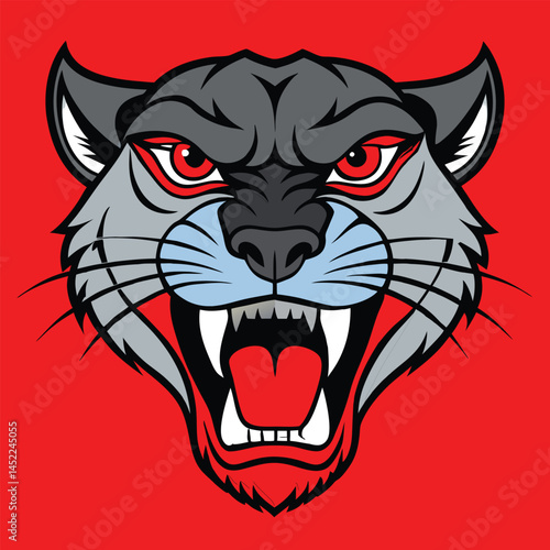 Wallpaper Mural Fierce-panther-head a-close-up-of-a-panther's head.  Torontodigital.ca