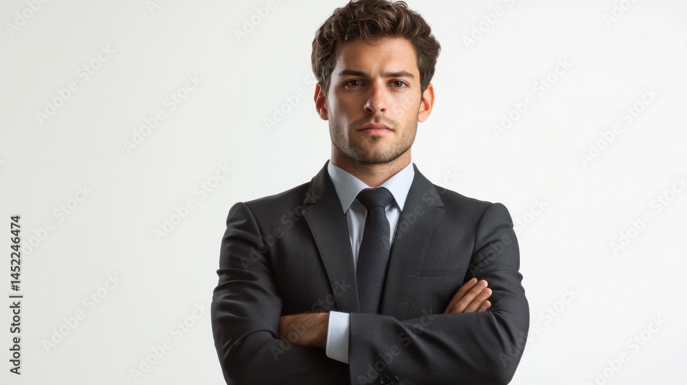 Confused businessman gesture Confused businessman gesture