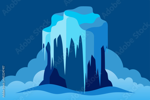 winter landscape with snow