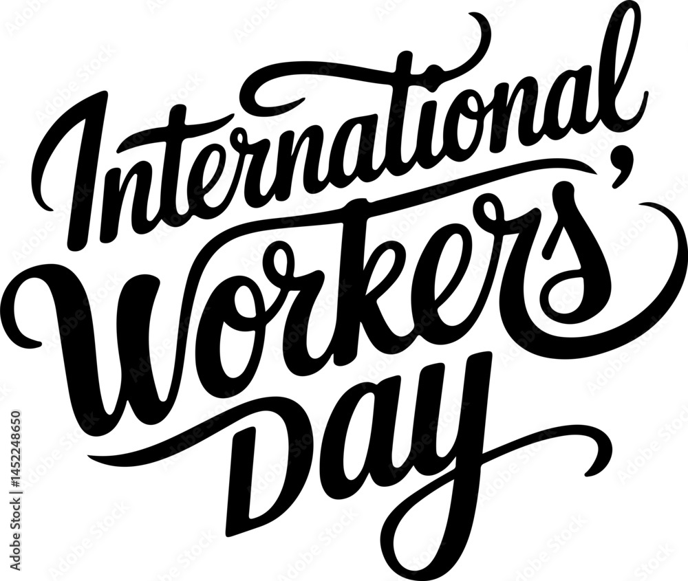 Fototapeta premium International Workers' Day Celebration Graphic