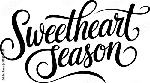 Sweetheart Season Calligraphy Design.
