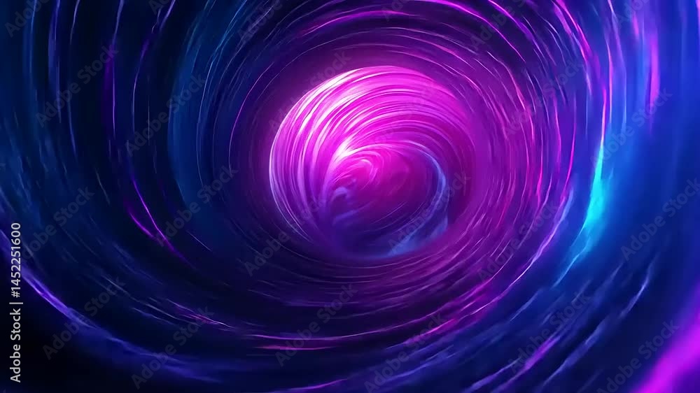 Abstract swirling tunnel of vibrant neon light Abstract swirling tunnel of vibrant neon light