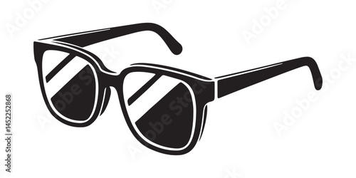 Single sunglass line art icon. Vector illustration eps 10
