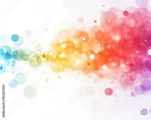 Vibrant explosion of color creating a playful atmosphere with soft transitions in a bright visual display