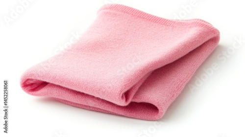 Soft pink folded blanket