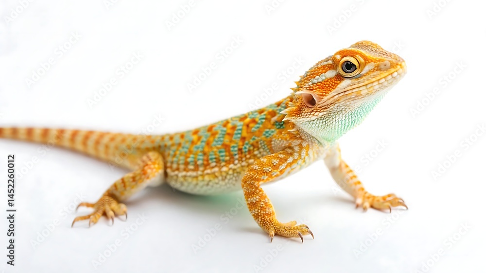 Obraz premium lizard on white background