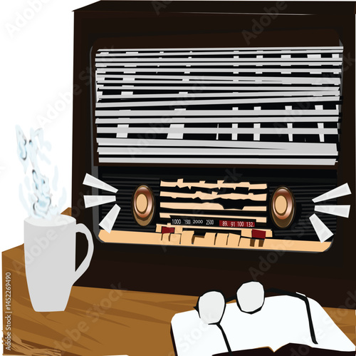 vector illustration of a living room