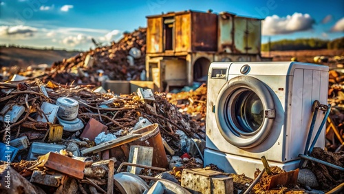 Discarded Washing Machine: A Commentary on Tech Consumerism and Waste