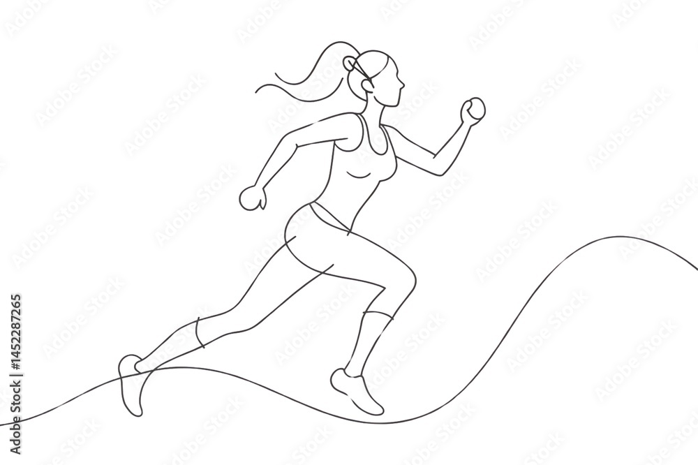 girl running on the beach line art girl running on the beach line art
