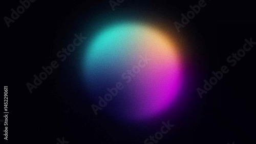 abstract colorful blurry gradient sphere shifting, animated looping background