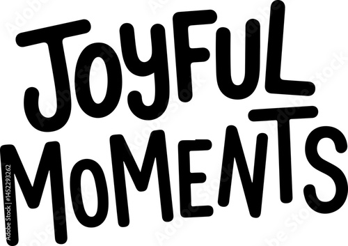 Joyful Moments Handwritten Typography Design