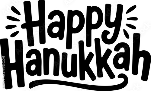 Happy Hanukkah Greeting Card Design
