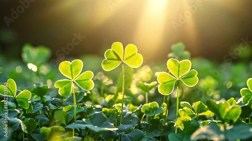 Wallpaper Mural Clover under Sunlight Torontodigital.ca