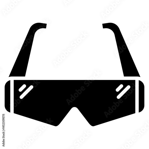 Safety Glasses glyph icon