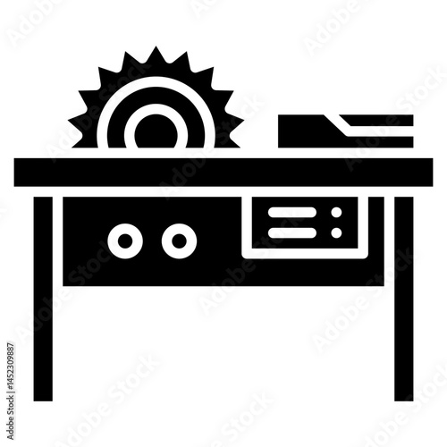 Table Saw glyph icon