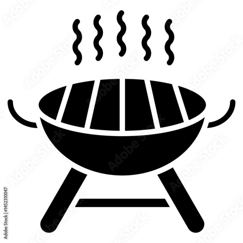 Barbecue glyph icon