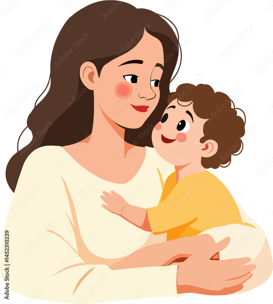 Mother and Child Silhouette Vector Bundle Mother and Child Silhouette Vector Bundle
