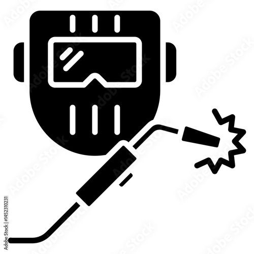 Welder glyph icon