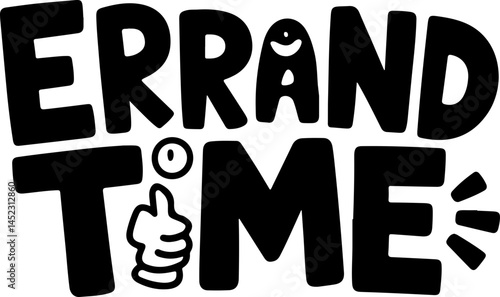 Errand Time Thumbs Up Fun Design