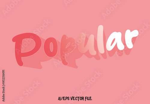 popular happy theme effect text, editable