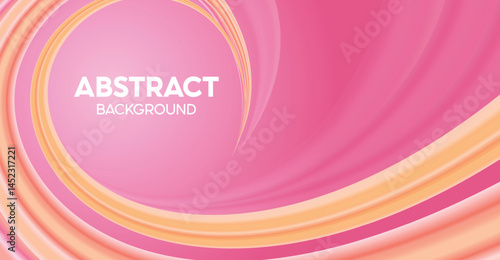 Pink and Orange Abstract Swirl Background