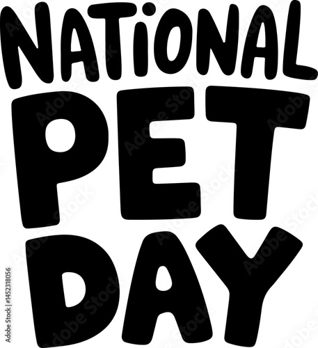 National Pet Day Celebration Graphic