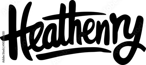 Heatherny Name Handwritten Design
