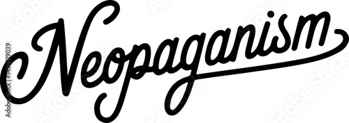 Neopaganism Modern Calligraphy Design