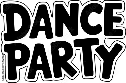 Dance Party Invitation Graphic Design