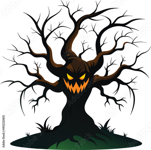Halloween spooky tree