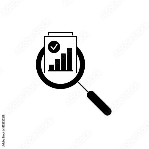 Audit and Data Analysis Icon. Audit and Data Analysis symbol for web design and mobile app. Audit and Data Analysis line logo. Vector illustration.