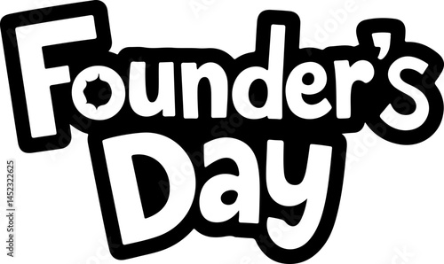 Celebrate Founder's Day Bold Design