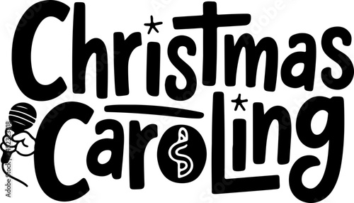 Christmas Caroling Song Lyrics Design