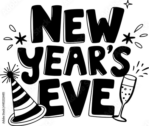 New Year's Eve Party Design Graphic