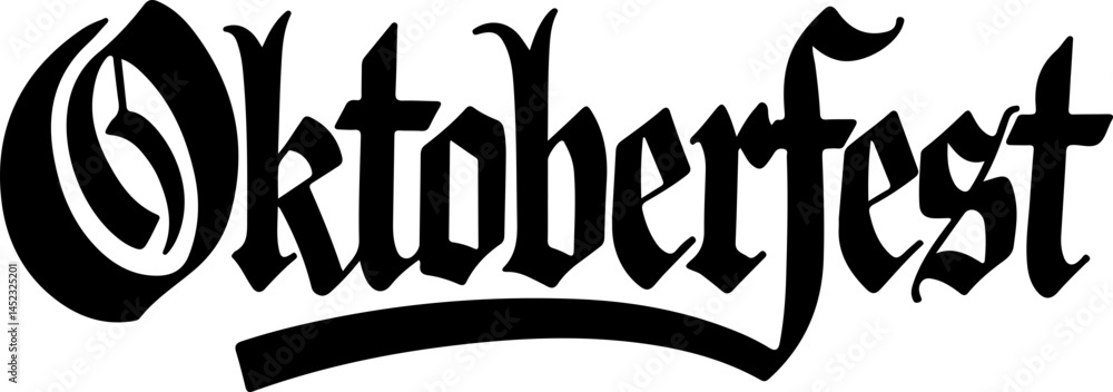 Oktoberfest Gothic Font Design Logo