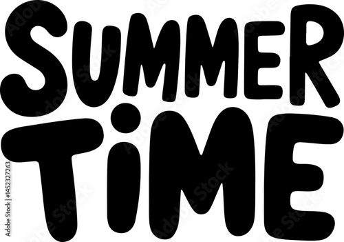 Summertime Fun Bold Black Text