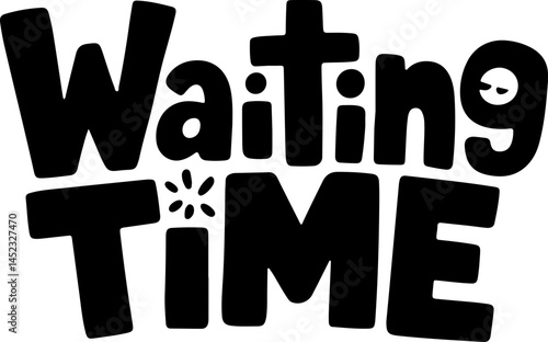 Waiting Time Impatient Cartoon Graphic