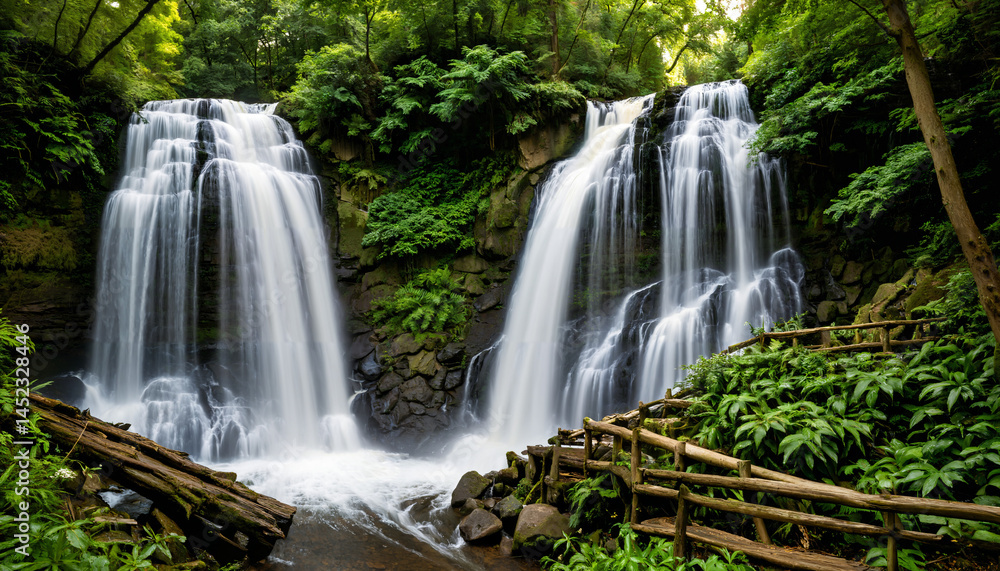 Obraz premium Le secret des cascades cachées