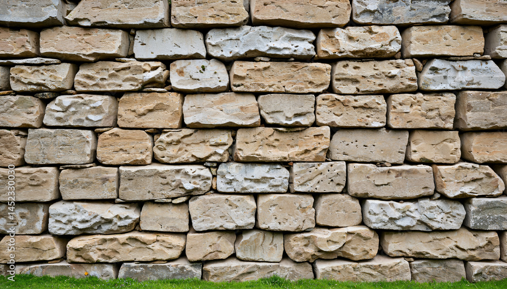 Fototapeta premium Le mur en pierres naturelles