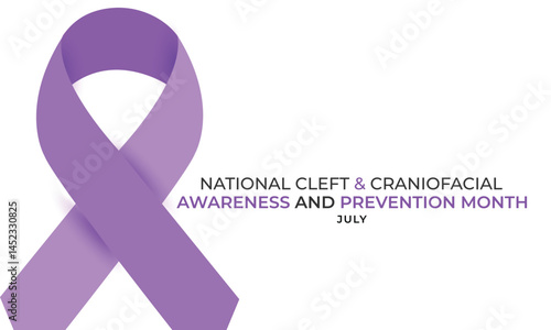 National Cleft & Craniofacial Awareness and Prevention Month. background, banner, card, poster, template. Vector illustration.
