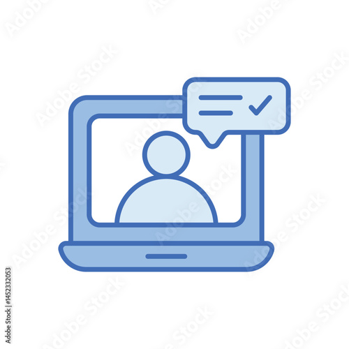 Online Consultation Vector icon