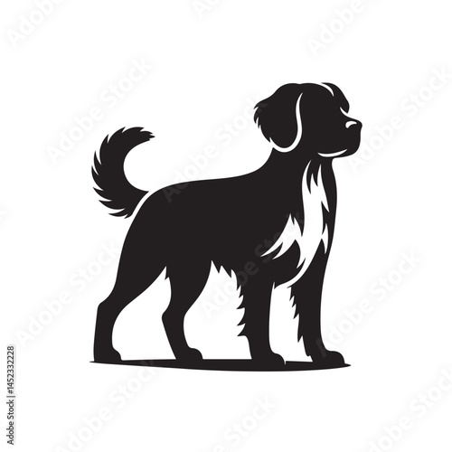 Great dane Dog silhouette. Vector illustration