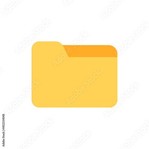 Folder icon representing file organization, file management and storage.
