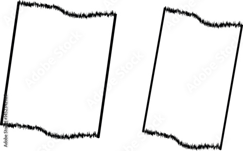 torn paper vector ripped paper design edge tear effect paper scrap template