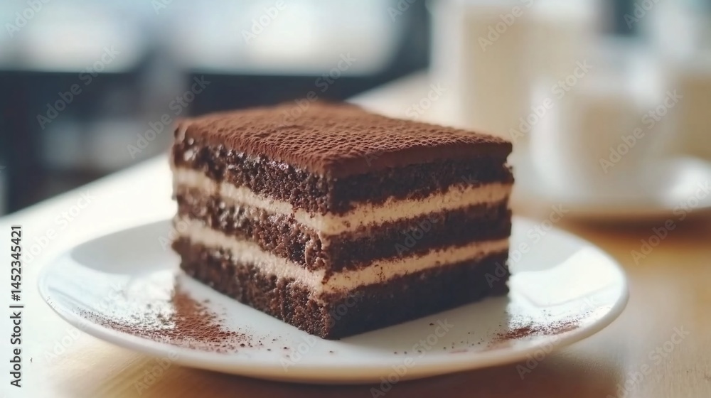 A Delicious Slice of Chocolate Cake A Delicious Slice of Chocolate Cake