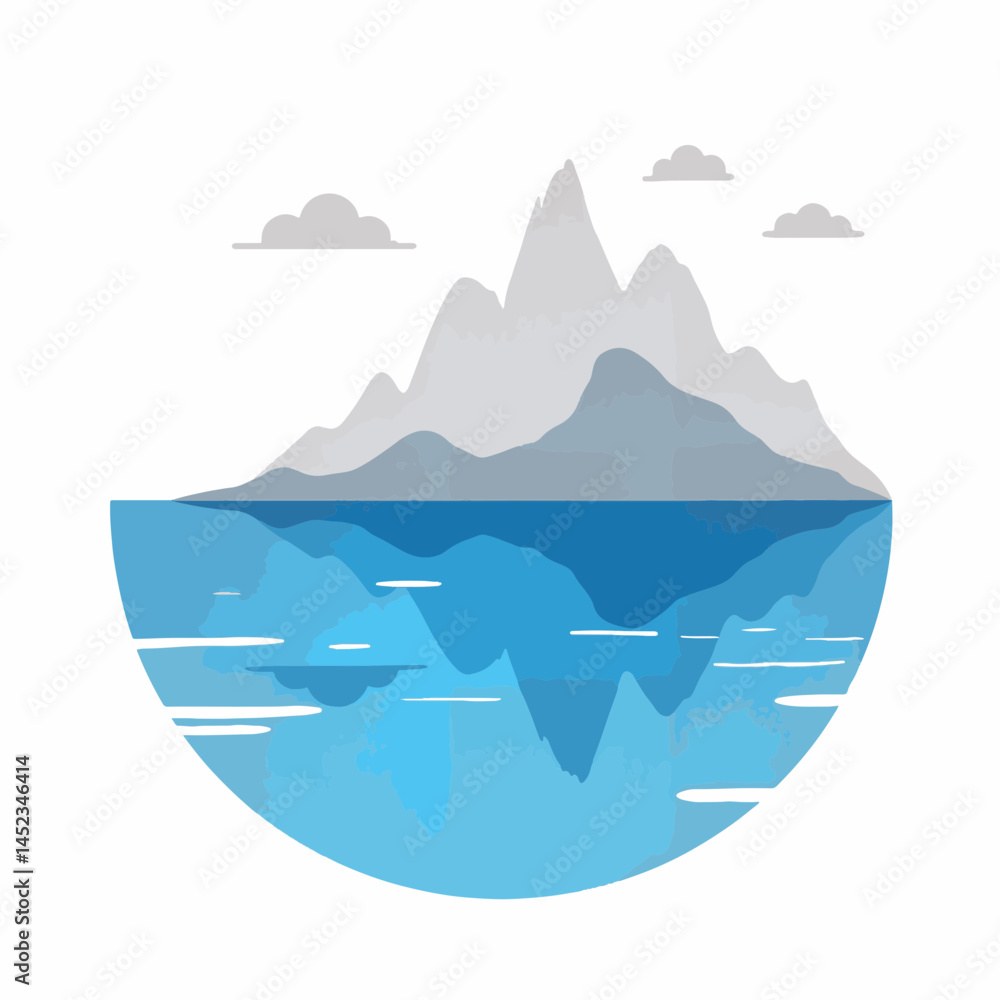 Artistic exoplanet with blue oceans and gray mountains, cosmic exploration Artistic exoplanet with blue oceans and gray mountains, cosmic exploration