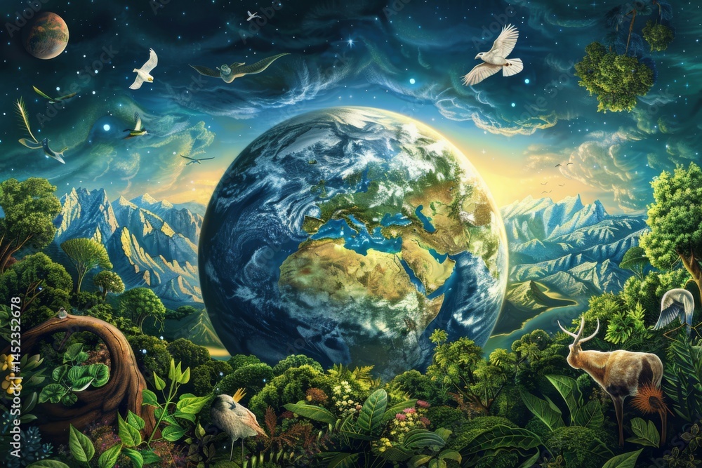 Earth’s thriving interconnected ecosystem