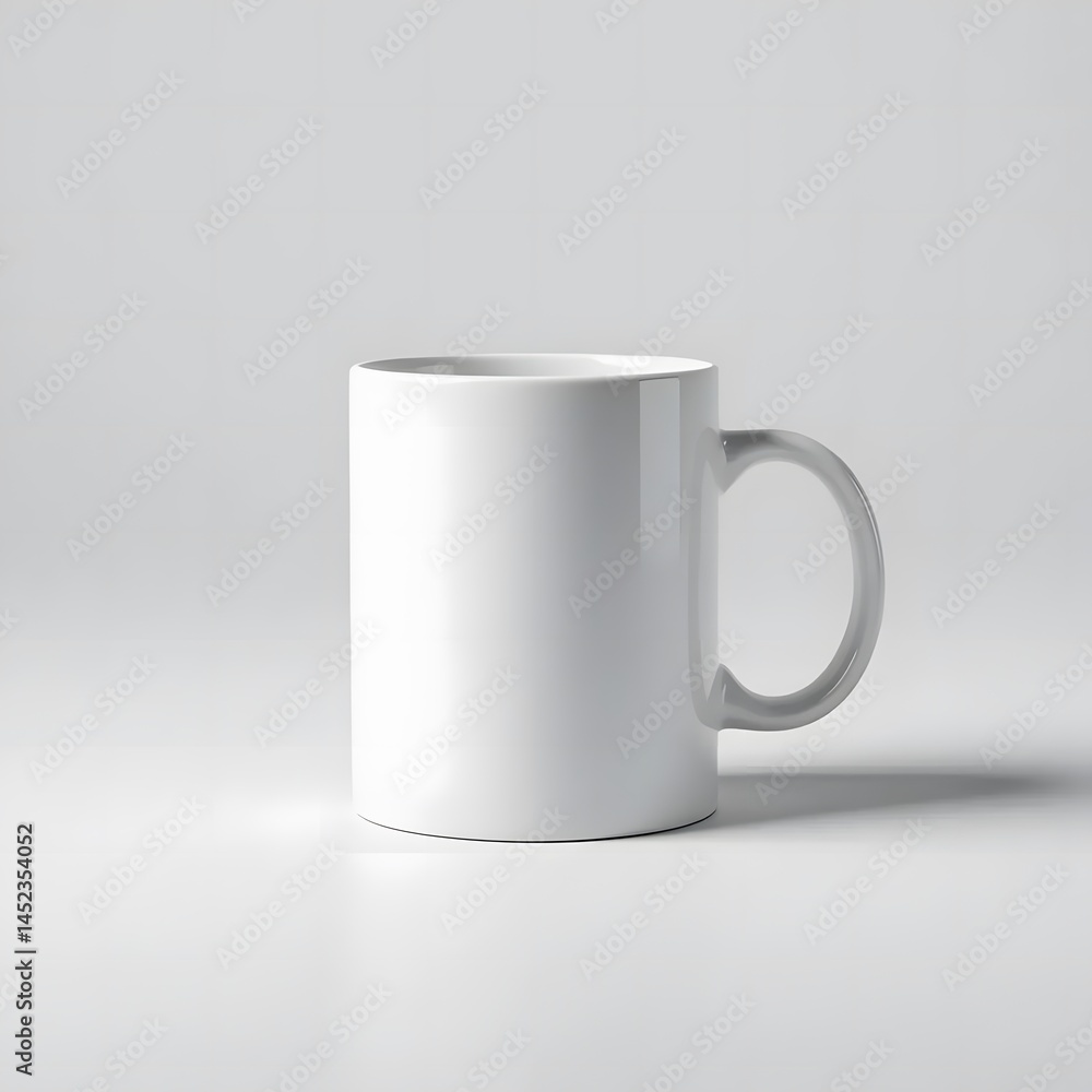 Isolated White Coffee Mug Mockup on Transparent Background (Generative AI) Isolated White Coffee Mug Mockup on Transparent Background (Generative AI)