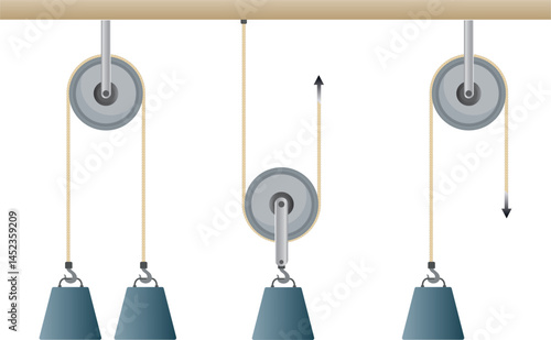 Physics. Law of Motion. Simple Machines Pulleys, Gears, Inclined plane
