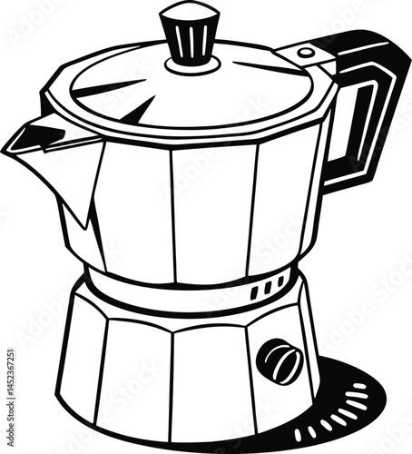 coffee maker vector illustration